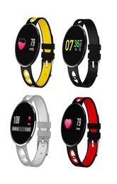 CF006H Pulsera inteligente Presión arterial Monitor de frecuencia cardíaca Smart Watch Smart Color Rastreador de fitness impermeable Wall Wallwatch para iPhone 5726160