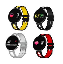 CF006H Pulsera inteligente Presión arterial Monitor de frecuencia cardíaca Smart Watch Stary Color Rastreador de fitness impermeable Wall Wristwatch para iPhone 1721944