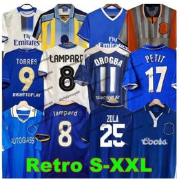 CFC 2011 Camisetas de fútbol retro Lampard Torres Drogba 11 12 13 Final 94 95 96 97 98 99 Camisetas de fútbol Camiseta WISE 03 05 06 07 08 COLE ZOLA _Jersey