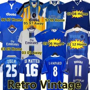 CFC Drogba 2011 Torres Retro Soccer Jerseys Lampard 11 12 13 Finale 96 97 99 82 85 87 89 90 Maillot de football vintage Crespo Classic 03 05 06 Cole Zola Vialli 07 08