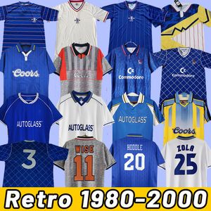 CFC Drogba Torres Retro Soccer Jerseys Lampard 1980 1982 83 85 87 Chemise de football vintage Crespo Classic 89 94 96 97 99 1998 2000 2001 1982 Cole Zola Vialli 07 08