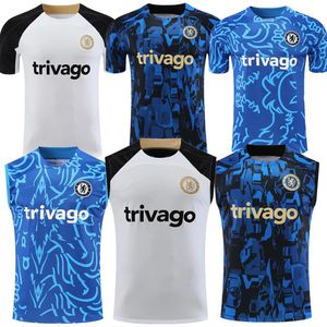 Maillots de football pour hommes CFC polo Survêtement à manches courtes PULISIC 22 23 24 short à glissière pour hommes MOUNT HAVERTZ JORGINHO Maillot d'entraînement en jersey KOULIBALY KANTE Survêtements