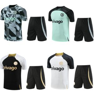 Kit de maillot de football CFC Chelsea Survêtement à manches courtes PULISIC 23 24 shorts MOUNT HAVERTZ STERLING JORGINHO chemise d'entraînement KOULIBALY KANTE Survêtements