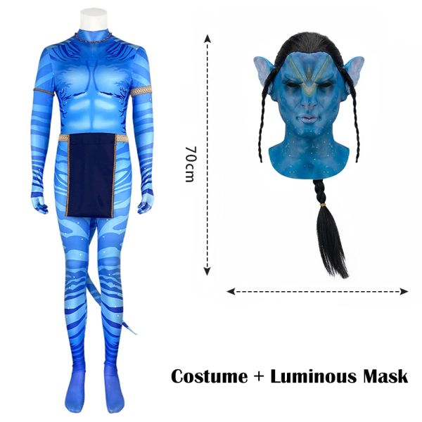 Cgmgtsn film avatar The Way of Water Alien Cosplay 3D Jugsuit Women Men BodySuit Bodys Cost Zentai Jumps Contanes Halloween Party Costume