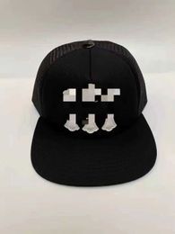 Chat Casquette Designer Letters Imprimez Fashion Street Hiphop Baseball Hat Colored Cross Casual Flat Cap F1