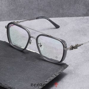 CH CROSS SUNGLASSES Frames Designer Chromes de luxe Femmes Fiche à double poutre Pure Titanium Myopie Blue Lumières Lumières Heart 2024 Anti JJ7Q de haute qualité