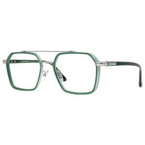 CH CROSS ZONBRADEN FRAMES Heren Designer Luxe Chromes Dames Pure Titanium Liepglas Frame Verstelbare grote vierkante spiegel Hartglazen 2024 Hoge kwaliteit 01A1