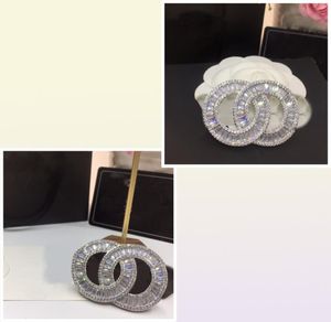 CH Crystal Broche Diamond Stamp op het achterste merk Sieraden Luxe geavanceerde broches voor designer Hoogwaardige Pins Exquisite GI9107110