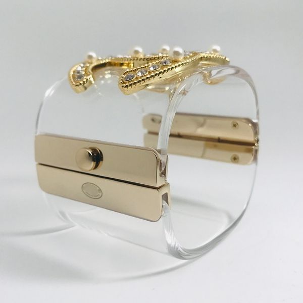 Diseñador de brazalete CH para mujer Muñeca para mujer Adecuado 16 17 18 cm brazaletes Bracelet de diseñador de la marca de lujo réplica oficial de regalos premium hebilla de primavera 09
