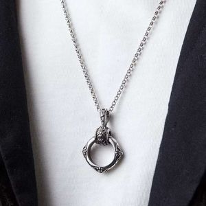 Chrecror cross chromes collier pendant vintage for masculin mode unique mode polyvalent pull challe de coeur