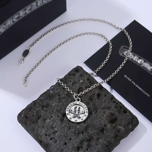 Ch Designer Cross Hanger Ketting Chromes S925 Sterling Zilver Schedel Ronde Kaart O-vormig Gepersonaliseerde Heren Dames Stijl Hart Trui Keten Minnaar Cadeau Y3b7