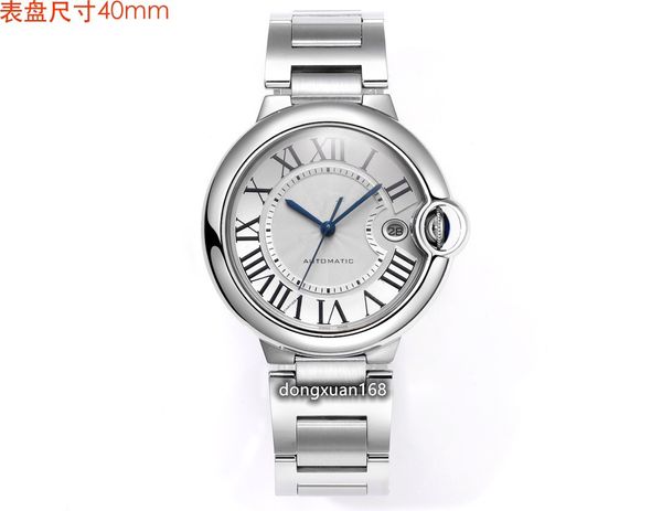 CH Factory montre diamètre 40mm-42mm utilisant le mouvement Top class sea 2824 verre saphir miroir poli boîtier de montre bracelet à dégagement rapide