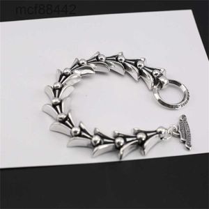 Chlor Kro Old Keel T-Sangle Backle Design thai Silver Bracelet Mens Punking Punk Style Rock and Womens Bracelets