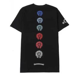 CH Luxury T-shirt Classic Men's Brand Tops Tees Hommes Femmes Sanskrit Letter Short Sleeve Horseshoe Couple T-shirts Designer Polos Tshirts Cross Unisex Tee Shirts 9eoy