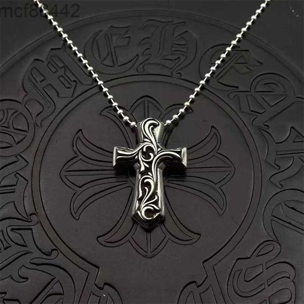 Chr Trendy Brand Crookee Urgan Vine Cross Pendant Ancient Family Collier Hip Hop Mens and Womens Pull Chain