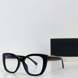 CH3460 Cat Eye-bril Leeszonnebril met zwart montuur Dames Designer Optisch montuur Acetaat Mode Brillen 1,61 1,67 Lenzen op sterkte Anti Blue Ray-bril 2,0