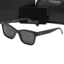 CH5417 Designer Zonnebril Man Bril Vrouwen Mode Frameloze Rechthoek Coating Buffelhoorn Sunglass UV400 Bewijs Lenzenvloeistof