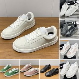 Designer Sneakers Kalfsleer Casual Schoenen Dames Vintage Suède Trainer Wit Suède Marine Dames Luxe Lederen Trainers EU35-41 SN841