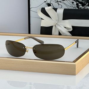 CHA71560 Gafas de sol de diseñador de marca clásica para mujer Gafas de sol Y2K Lentes ovaladas de múltiples colores Gafas estilo espejo láser tonos retro unisex Con caja