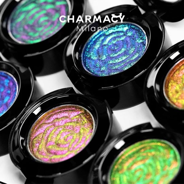 CHAEMACY 6 colores brillo óptico camaleón polvo sombra de ojos larga duración fácil de usar sombra de ojos para mujeres maquillaje cosmético 240110