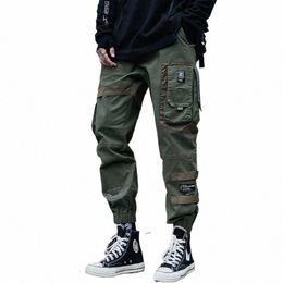 Chaifenko Hip Hop Cargo Pantalons Hommes Fi Harajuku Noir Harem Pantalon Streetwear Joggers Pantalon de survêtement Multi-Poche Casual Pantalons pour hommes 86uK #