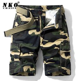 Chaifenko zomer vracht shorts mannen leger tactische korte broek losse werk casual camouflage militair