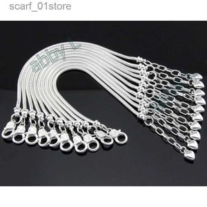 Ketting 10 stks/partij Verzilverde Karabijn Snake Chain Charm Hart Armbanden Armbanden Voor Europese Kralen Sieraden DIY Sets PP13L231115