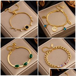 Cadena de 14k Gold de oro amarillo brazalete para mujeres nuevas tendencia a prueba de óxido regalos de fiesta de joyas de biz