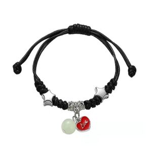 Cadena 2023 Luminoso Gato Estrella Luna Pulsera Pareja Encanto Hecho a mano Cuerda ajustable Amigo a juego Infinito Amor Joyería Regalos Drop de Dhpiz