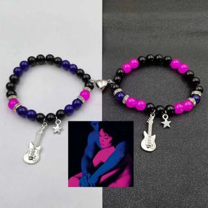 Cadena 2Set Cuentas elásticas Amor Atracción magnética Pareja Pulsera Tv Chica Pulseras a juego A quién realmente le importa Pulseras inspiradas en el álbum