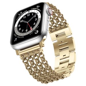 Chain Alloy Wrist Band Strap Armband voor Apple Watch Ultra Series 8 7 6 5 4 3