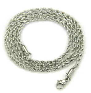 Ketting Amerikaanse mode titanium staal twist ketting ketting hiphop heren dame paar twisted ketting