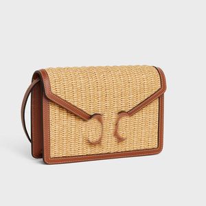 Bolso de cadena Bolso de paja Bolsos de playa de verano Bolsos de hombro de tejido de diseñador Bolso bandolera Bolso de lujo Bolso de mano Bolso de mano de mujer Carteras de embrague Lafite Grass Leather