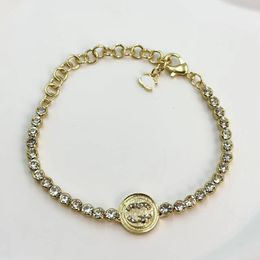 Chain Armbanden Bangle Luxe Designer Klassieke Brief 18K Vergulde Vrouwen Bruiloft Liefhebbers Gift Armbanden Accessoires Groothandel