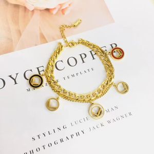 Chaîne Bracelets Designer Plaqué Marque Lettre Chaînes Mode Diamant Or Bracelet Amoureux Cadeau