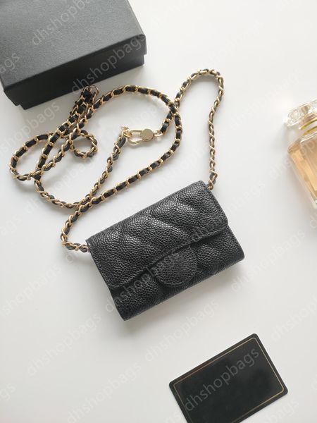Cartes de chaîne Cartes de luxe Designer Femmes Mini Purse avec Boîte-cadeau Fast Livro Fashion Wallet 8937 avec boîte
