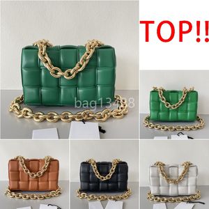 ketting cassette zak ontwerper tas handtas kleine tas hoogwaardige dames kussen portemonnee hobo handtassen lederen tas 26 cm kleine weefzak groen crossbody schouderbox tas