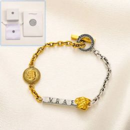 Chain Classic Designer Bracelets Luxury Gold plaqué Femmes Charm Bracelet Packaging Boutique Love Gift Jewelry Fashion Style Womens Chai