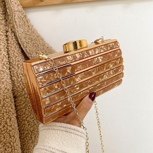 Ketting Clutch Bag 2020 Nieuwe Mode Dames Schoudertas Marmeren Patroon Handtas Kleine Vierkante Dames Trendy Messenger