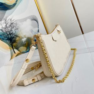 Ketting crossbody tas gemakkelijk zakje op riem koehid lederen hobos cross body portemonnees ontwerper vrouw handtas luxurys handtassen schoudertassen ontwerper portemonnee vrouwen hobo