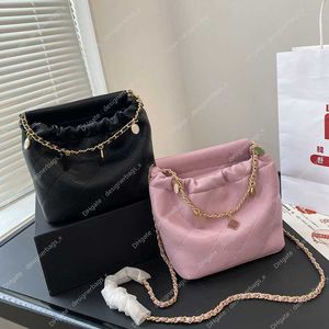 Chain Designer Rich Bag Top Luxe Klassieke Handtassen van hoge kwaliteit Famale Metal Designers Roze Clamshell Pocket Bags Crossbody Gem Kofuku Pouch Mini Bucket