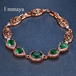 Keten Emmaya Luxe Armbanden Wit en Groen Extensionele Klassieke Bedelarmband Groothandel Sieraden voor Vrouwelijke Feestcadeau 231020