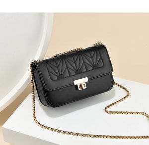 Chain Fashion kleine tas Dames nieuwe kleine vierkante tas met eenvoudige textuur