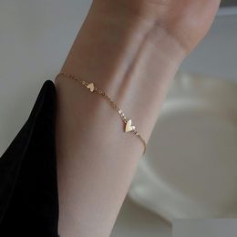 Chaîne de mode en acier inoxydable Bracelet en forme de coeur bijoux en gros livraison directe bijoux Bracelets Dhgarden Otgfq