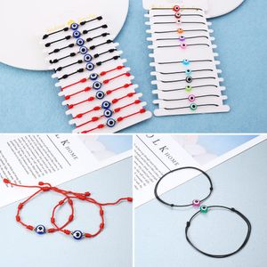 Chaîne Fibo Acier Evil Eye Bracelets Pour Femmes Hommes Perlé Mexicain Réglable Colorf Corde Tressée Pack Bonne Chance Amet Mal De Ojo Drop De Ame3B