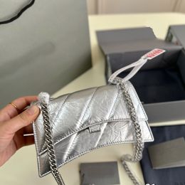 Sac à rabat de chaîne Messager Purse Designer Sac à main Huile de cire de cire