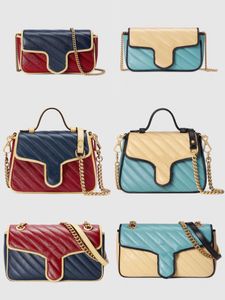 Ketting flip cover schoudertas hoogwaardige luxe ontwerpers handtassen mode stoomboot klassiekers messenger handtas mode luxe merken crossbody tassen