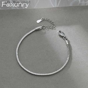 Ketting FOXANRY minimalistische slangenketting paar armband partij sieraden charmante dames nieuwe mode handgemaakte strandaccessoires GiftC24326