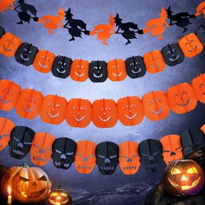 Ketting Garland Halloween Kostuums Cosplay Party Decorations Ornament Pumpkin Accessoires Skull Spider Ghost Heks Prop Scary, 13 stks per partij