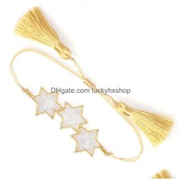 Chaîne Go2Boho Étoiles Coeur Bracelet Ensemble À La Main Saint Valentin Bijoux Miyuki Graine Perle Bracelets Pour Femmes Gland Psera Mujer Moda Drop D Dhlrp